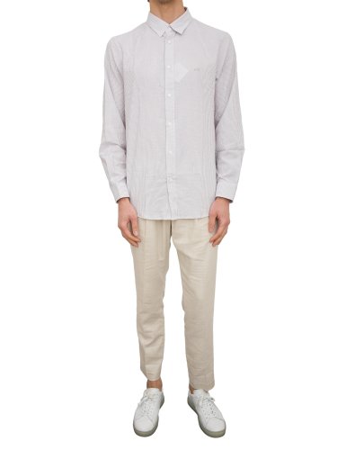 Мужская рубашка с длинным рукавом ARMANI EXCHANGE SHIRT BEIGE