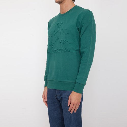 Чоловіча толстовка LA MARTINA MAN FLEECE BLENDED COTTON FLEE VERDE