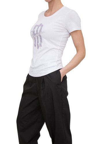 Жіноча футболка FRACOMINA SLIM LOGO T-SHIRT WHITE BIANCO