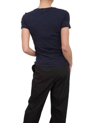 Жіноча футболка FRACOMINA SLIM LOGO T-SHIRT DARKBLUE BLU