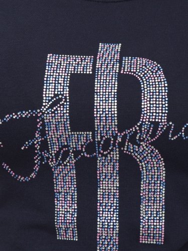 Жіноча футболка FRACOMINA SLIM LOGO T-SHIRT DARKBLUE BLU