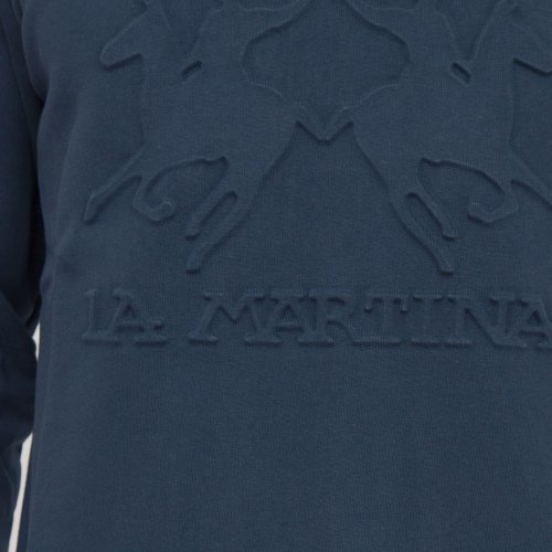 Чоловіча толстовка LA MARTINA MAN FLEECE BLENDED COTTON FLEE BLU
