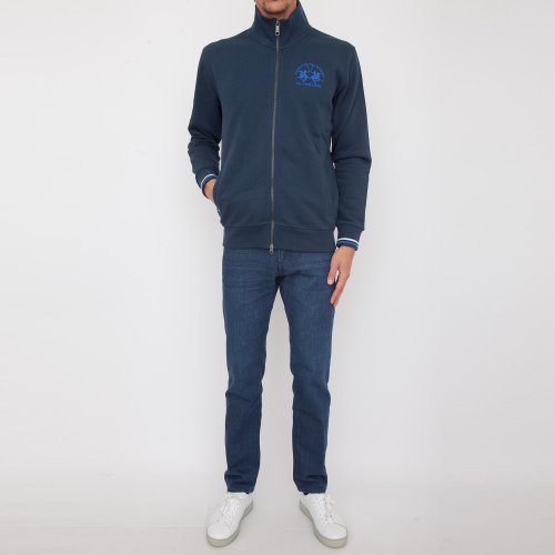 Чоловіча толстовка LA MARTINA MAN FLEECE BLENDED COTTON FLEE BLU