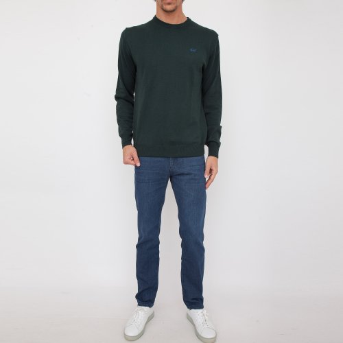 Мужской свитер LA MARTINA MAN TRICOT MIXED WOOL COTTON VERDE
