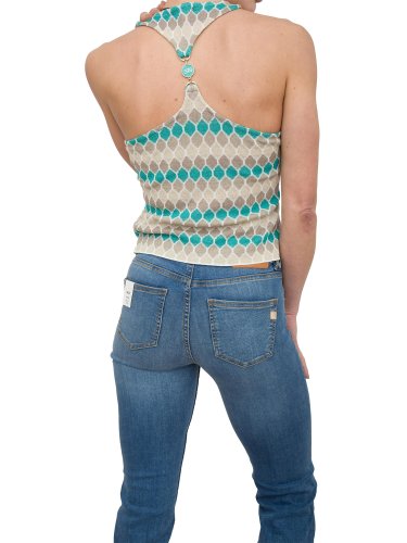 Женская майка  FRACOMINA KNITTED TOP MULTICOLOR MULTICOLOR
