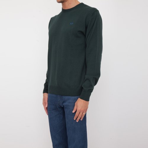 Мужской свитер LA MARTINA MAN TRICOT MIXED WOOL COTTON VERDE
