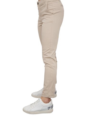 Жіночі повсякденні брюки FRACOMINA SATIN SPANDEX CHINOS PANTS SAND BEIGE