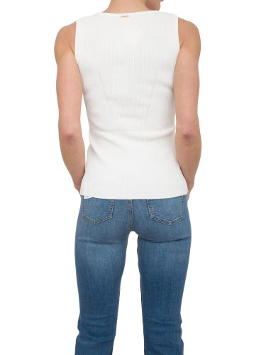 Жіноча майка FRACOMINA DEEP NECKILNE TANK TOP CREAM BIANCO