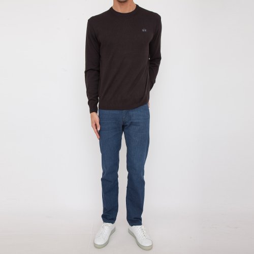 Мужской свитер LA MARTINA MAN TRICOT MIXED WOOL COTTON NERO