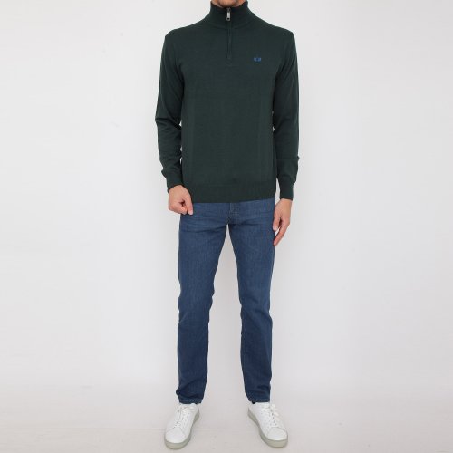 Мужской свитер LA MARTINA MAN TRICOT MIXED WOOL COTTON VERDE