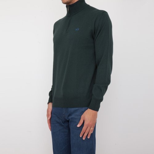 Мужской свитер LA MARTINA MAN TRICOT MIXED WOOL COTTON VERDE