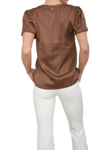 Женская блузка FRACOMINA BLOUSE DARKCHOCOLATE MARRONE
