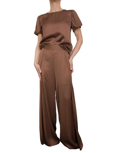 Жіночі повсякденні штани FRACOMINA PALAZZO PANTS DARKCHOCOLATE MARRONE
