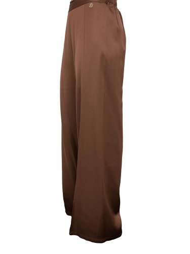 Жіночі повсякденні штани FRACOMINA PALAZZO PANTS DARKCHOCOLATE MARRONE
