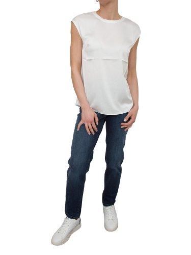 Женская блуза NENETTE BLUSA M/CORTA TESSUTO RASETTO POLY AVORIO