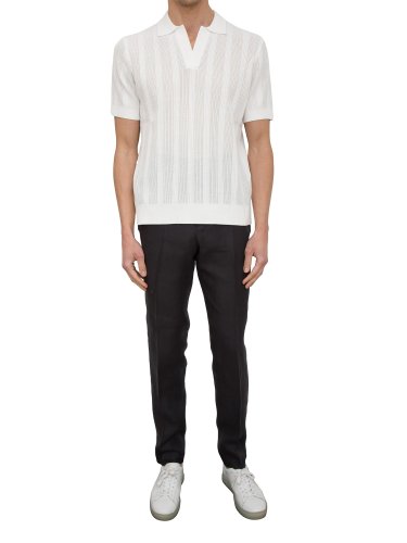 Мужское поло PAOLO PECORA Maglia A Polo BIANCO