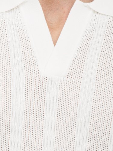 Мужское поло PAOLO PECORA Maglia A Polo BIANCO