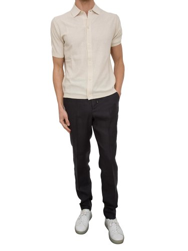 Мужской кардиган PAOLO PECORA Camicia Maglia PANNA