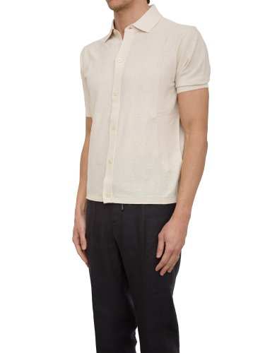 Мужской кардиган PAOLO PECORA Camicia Maglia PANNA