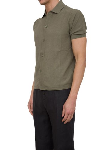 Мужской кардиган PAOLO PECORA Camicia Maglia VERDE