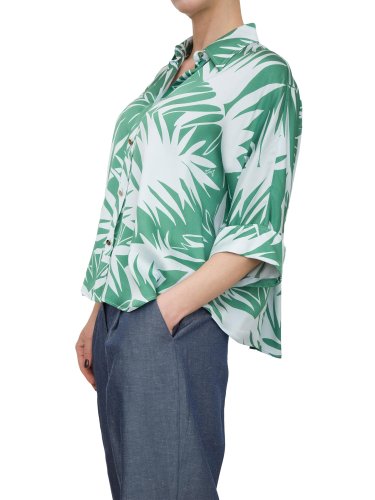 Женская рубашка с коротким рукавом LIU JO Camicia VERDE