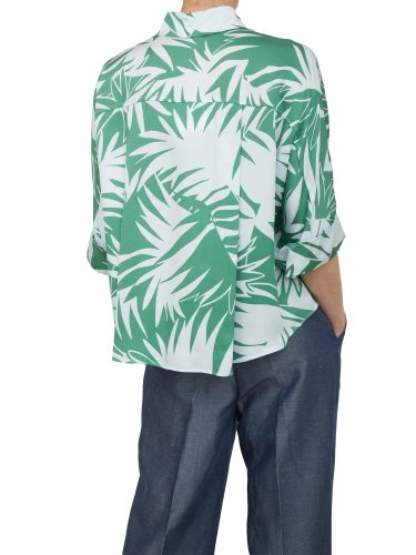 Женская рубашка с коротким рукавом LIU JO Camicia VERDE