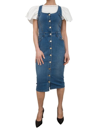 Женское платье FRACOMINA DENIM PENCIL DRESS STONEBLEACHED BLU DENIM