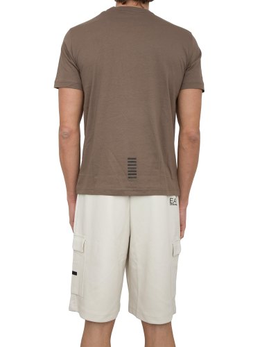 Чоловіча футболка EA7 EMPORIO ARMANI T-SHIRT MARRONE