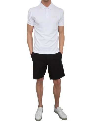Чоловіче поло EA7 EMPORIO ARMANI POLO SHIRT BIANCO