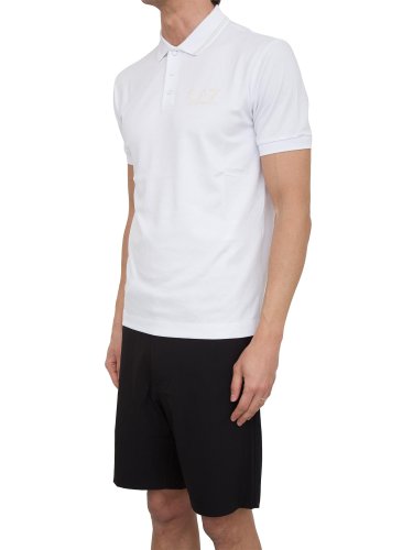 Чоловіче поло EA7 EMPORIO ARMANI POLO SHIRT BIANCO