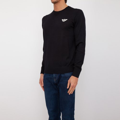 Мужской свитер  EMPORIO ARMANI PULLOVER BLU