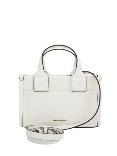 Женская сумка с ручками K.LAGERFELD  k/skuare sm tote grainy BIANCO