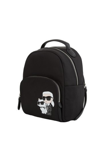 Женский рюкзак K.LAGERFELD k/ikonik 2.0 nylon sm backpack NERO