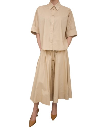 Жіноча сорочка з коротким рукавом LIU JO  Camicia BEIGE