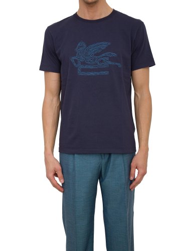 Чоловіча футболка ETRO T-SHIRT ROMA BLU