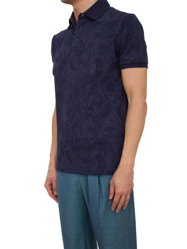 Мужское поло ETRO POLO ROMA BLU