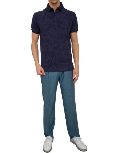 Мужское поло ETRO POLO ROMA BLU
