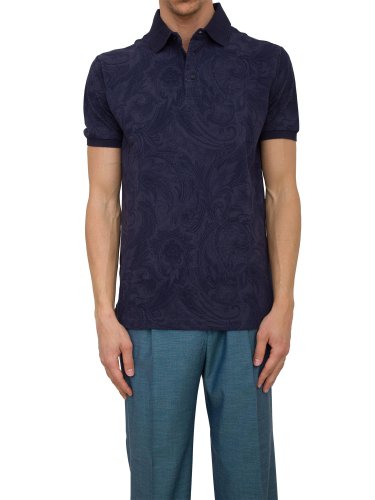 Мужское поло ETRO POLO ROMA BLU
