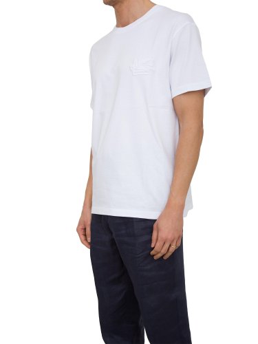Мужская футболка ETRO T-SHIRT LOGO BIANCO