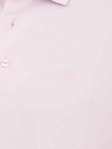 Мужское поло ETRO POLO ROMA PRINTED UNDERCOLLAR ROSA