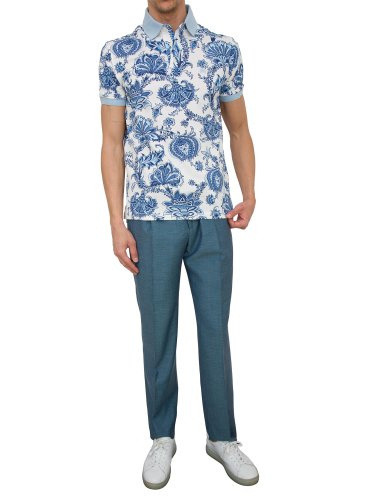 Мужское поло ETRO POLO ROMA CELESTE