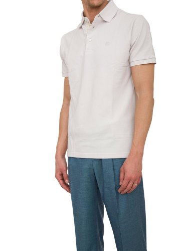 Мужское поло ETRO POLO ROMA PRINTED DETAILS BEIGE