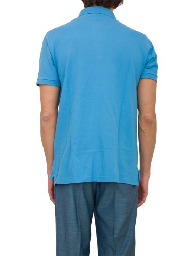 Мужское поло ETRO POLO ROMA PRINTED DETAILS AZZURRO