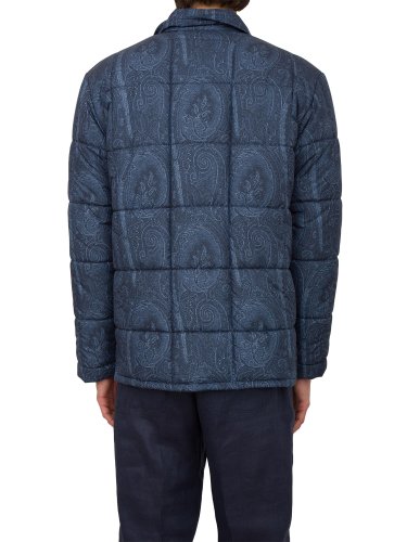 Мужская куртка ETRO PADDED OVERSHIRT W/GROS DETAILS BLU