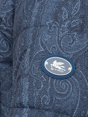 Мужская куртка ETRO PADDED OVERSHIRT W/GROS DETAILS BLU