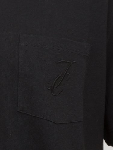Мужская футболка JACOB COHEN  T-SHIRT GIROCOLLO COSTINA + TASCHINO NERO