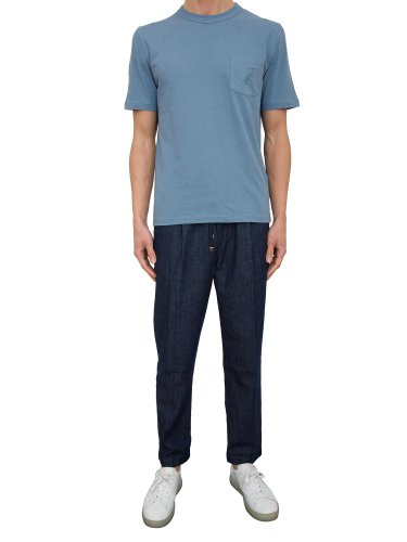 Чоловічі повсякденні брюки JACOB COHEN  PANTALONE LOW CARROT FIT DANIEL BLU DENIM