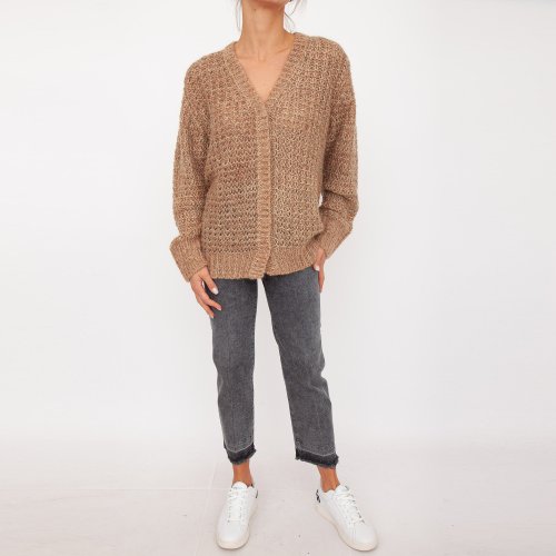 Женский кардиган TWIN-SET CARDIGAN CAMMELLO