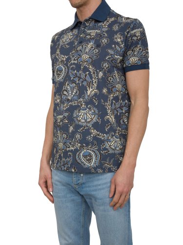 Мужское поло ETRO POLO ROMA BLU