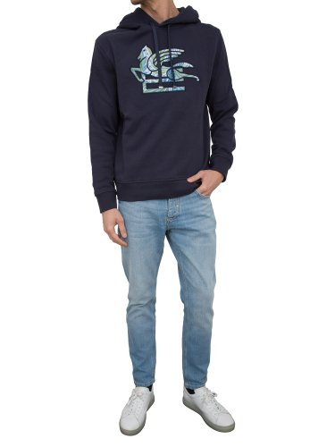 Мужская толстовка ETRO SWEATSHIRT HOODIE BLU